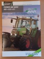 Folder Fendt Farmer 400 vario 409, 410 en 411, Ophalen of Verzenden, Gelezen, Tractor en Landbouw