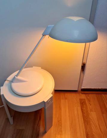 Tafellamp bureaulamp design crème wit industrieel zeldzaam  beschikbaar voor biedingen
