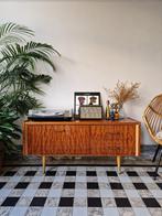Vintage sixties dressoir | platenspeler meubel | kast retro, Ophalen, Gebruikt, 100 tot 150 cm, Vintage