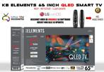 KB ELEMENTS 65 INCH QLED SMART TV, QLED, 50 Hz, Nieuw, 100 cm of meer
