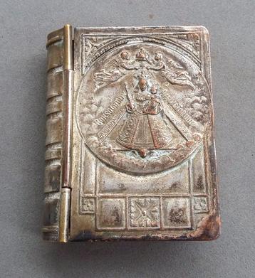 Om 1925-1950 Rozenkrans Doosje Bijbel Boekvorm Maria Madonna beschikbaar voor biedingen