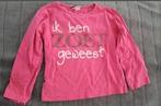 Sinterklaas shirt trui ik ben zoet geweest maat 104 110, Diversen, Sinterklaas, Ophalen of Verzenden, Gebruikt