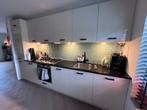 Tweehands keuken off white hoogglans, Huis en Inrichting, Keuken | Complete keukens, Ophalen, Gebruikt, Wit, Graniet of Steen