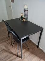Zwarte Eettafel Sandsberg IKEA voor 4 Personen, Huis en Inrichting, Tafels | Eettafels, Ophalen, 100 tot 150 cm, 50 tot 100 cm