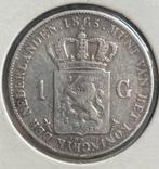 Nederland 1 Gulden 1865 – Koning Willem III, Ophalen of Verzenden, Koning Willem III, 1 gulden