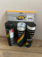 Spuitbussen glans zwart met schuurpapier, Ophalen of Verzenden