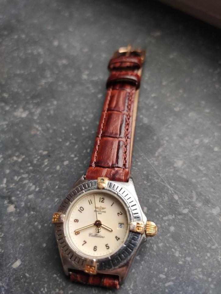Dameshorloge Breitling Callistino Quartz met nieuwe batterij, Sieraden, Tassen en Uiterlijk, Horloges | Dames, Gebruikt, Polshorloge