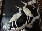 Vintage Chinees wandpaneel met parelmoer, Antiek en Kunst, Ophalen of Verzenden