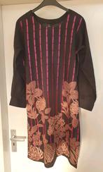 Maat S zwart geborduurde indiase Marokkaanse Afghaanse tunie, Ophalen of Verzenden, Zo goed als nieuw, Zwart