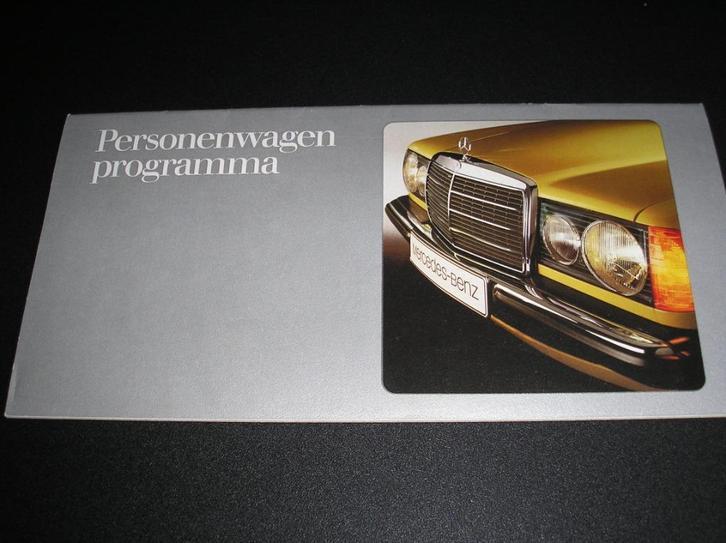Mercedes-Benz personenwagenprogramma, incl. "600", 1977, Boeken, Auto's | Folders en Tijdschriften, Zo goed als nieuw, Mercedes