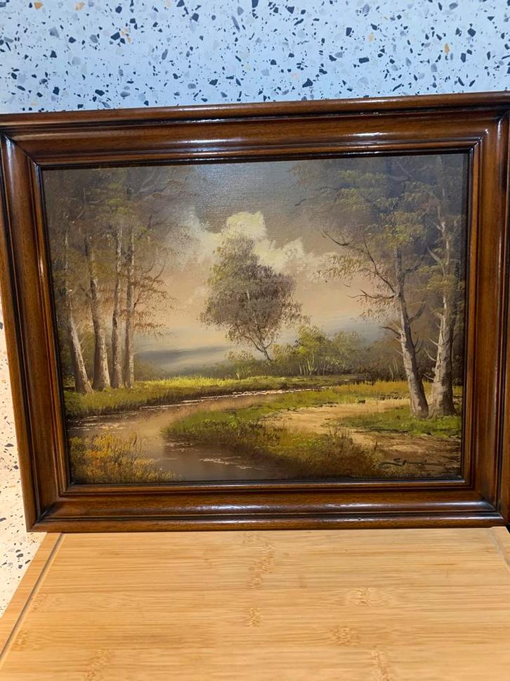 Prachtig olieverfschilderij op linnen doek, Antiek en Kunst, Kunst | Schilderijen | Klassiek, Ophalen