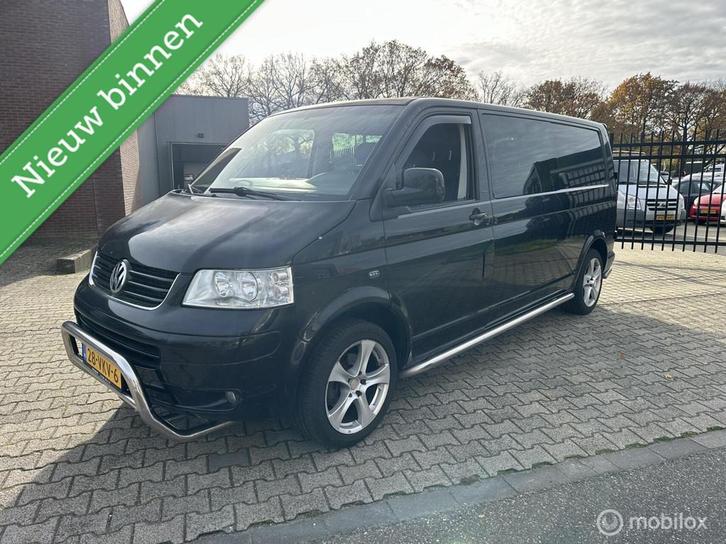Volkswagen Transporter 2.5 TDI Trendline DC automaat marge, Auto's, Bestelauto's, Bedrijf, Te koop, ABS, Airbags, Alarm, Boordcomputer