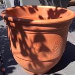 Zware terracotta bloempotten diverse modellen vorstbestendig, Rond, Zo goed als nieuw, Terracotta, Tuin