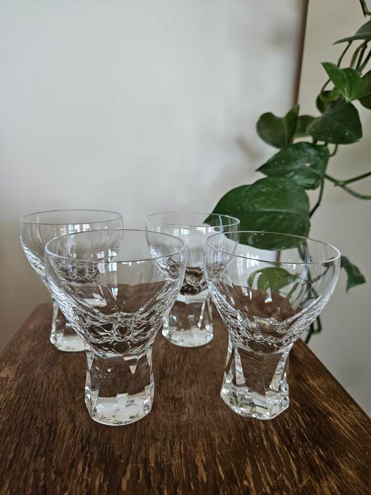 Peill Putzler drinkglazen glazen 4x vintage loodkristal, Antiek en Kunst, Antiek | Glas en Kristal, Ophalen of Verzenden