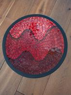 Decoratieve mozaiek schaal, Ophalen, Rond, Glas