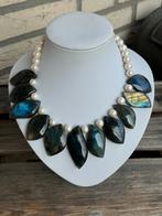 Labradoriet , zoetwater Parel ketting, Ophalen of Verzenden, Nieuw