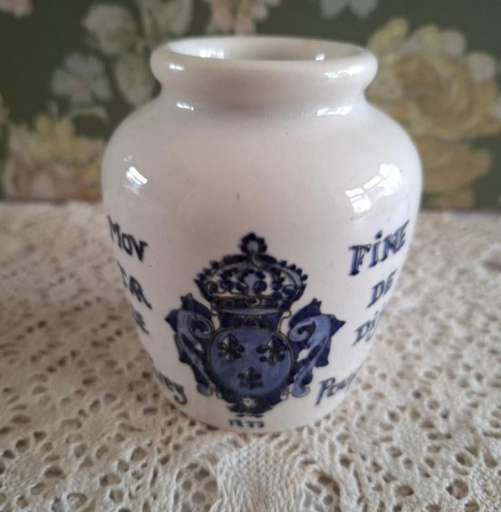 Frans mosterdpotje, Grey Poupon, Sarreguemines, Digoin, Antiek en Kunst, Curiosa en Brocante, Ophalen of Verzenden