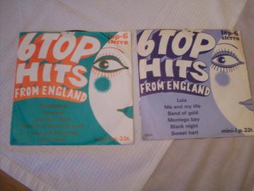 2 vinyl met 6 top hits periode wootstok beschikbaar voor biedingen