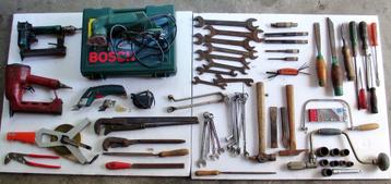 partij gereedschap, hand + elektrisch, 55 stuks - kwaliteit beschikbaar voor biedingen