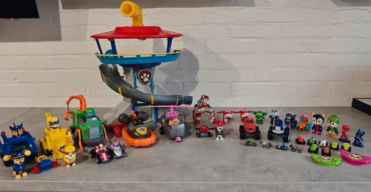 Paw patrol set, Kinderen en Baby's, Speelgoed | Actiefiguren, Gebruikt, Ophalen of Verzenden