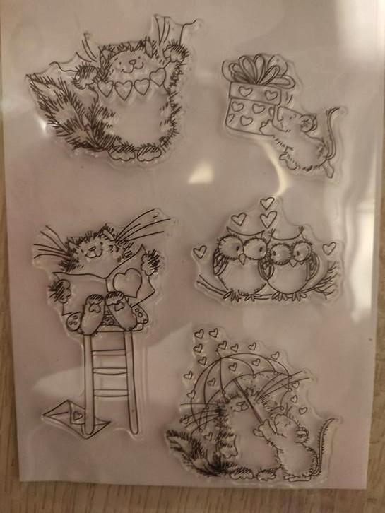 Schattige Clear Stamps Set - Katten, uilen  en Meer!, Hobby en Vrije tijd, Stempelen, Nieuw, Clearstamp, Ophalen of Verzenden