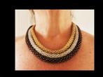 Bijzonder Handgemaakt Collier 3 Kleuren: Goud/Zilver/Koper!, Sieraden, Tassen en Uiterlijk, Antieke sieraden, Verzenden, Overige materialen