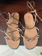 Zara echt leren slippers mt 39 bruin, Bruin, Verzenden, Zara, Sandalen of Muiltjes