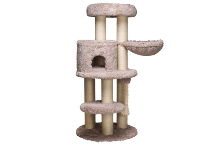 ACTIE Beeztees Kaleo Krabpaal Taupe 75x75x166 cm €266,75, Dieren en Toebehoren, Krabmeubelen, Nieuw, Krabpaal, Ophalen of Verzenden