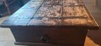 Antieke Salontafel / Kist - Opknapper, Gebruikt, 50 tot 100 cm, Vierkant, 50 tot 100 cm