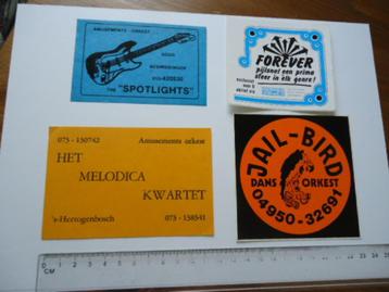 sticker oud Orkest band Melodica retro den bosch muziek beschikbaar voor biedingen