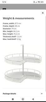 Ikea Utrusta carrousel onderkast wit, Ophalen, 75 cm of meer, Wit, Nieuw
