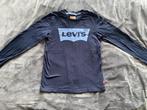 Levi's donkerblauwe longsleeve met logoprint, maat 152, Ophalen of Verzenden, Zo goed als nieuw, Shirt of Longsleeve, Levi's