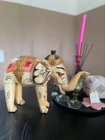 Grote houten vintage olifant, Antiek en Kunst, Kunst | Beelden en Houtsnijwerken, Ophalen of Verzenden