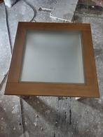 Massive eiken Salontafel, Huis en Inrichting, Tafels | Salontafels, Ophalen, Gebruikt, Vierkant, Modern