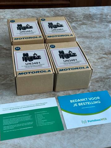 4 Nieuwe Motorola CLP 446E Portofoons - Nooit Gebruikt! beschikbaar voor biedingen