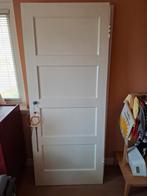 Orginele jaren 30 kastdeur met panelen, Doe-het-zelf en Verbouw, Ophalen, Gebruikt, 80 tot 100 cm, Binnendeur