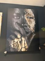 Canvas dame zwart met goud, Ophalen of Verzenden