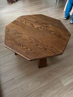 Houten salontafel, Huis en Inrichting, Tafels | Salontafels, Minder dan 50 cm, Rond, Gebruikt, Ophalen