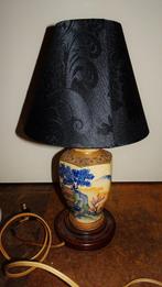 JAPANSE Lamp met koper afgezet mooie voorstelling  Hoog 60cm, Antiek en Kunst, Antiek | Lampen, Ophalen of Verzenden