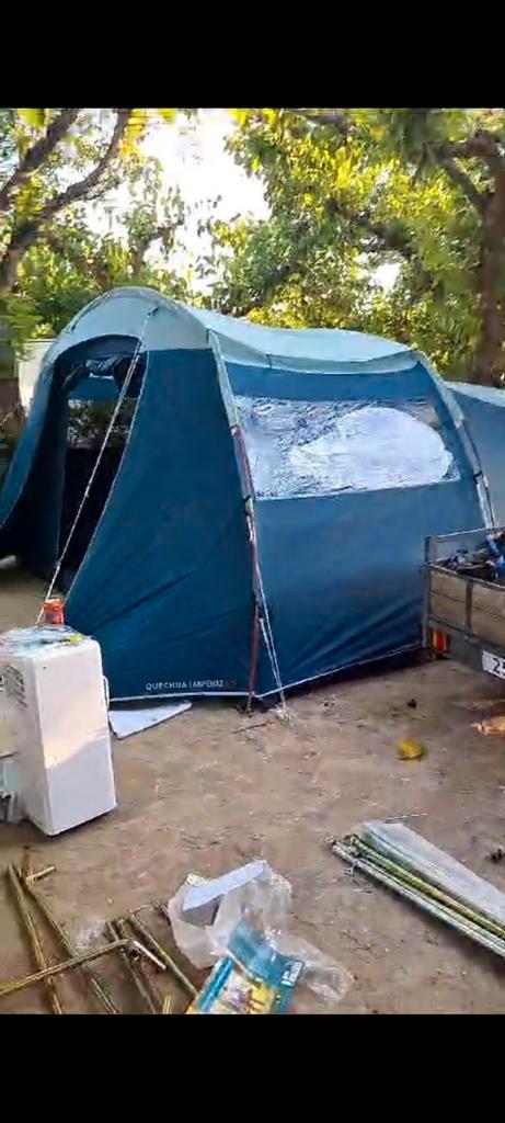 QUECHUA Koepeltent voor 6 personen Arpenaz 6.3 koepeltent 3, Caravans en Kamperen, Tenten, Zo goed als nieuw, Ophalen