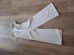 Jumpsuit trouwpak, gebroken wit, mt 40, Kleding | Dames, Trouwkleding en Trouwaccessoires, Ophalen of Verzenden, Zo goed als nieuw