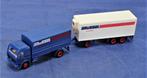 Herpa 1/87 HWE 0215 Mercedes huifwagen/  koelaanhanger., Ophalen of Verzenden, Zo goed als nieuw, Bus of Vrachtwagen, Herpa