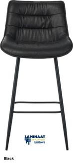Bar Kruk - stoel Black Microfiber €54,95p/st, Huis en Inrichting, Zwart, Nieuw, Leer, Ophalen of Verzenden