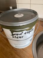 2,5 liter Karwei Muurverf Leger groen 20m2, Ophalen of Verzenden, Minder dan 5 liter, Groen, Verf