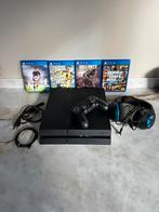 PS4 1TB met controller, 4 games en koptelefoon, Spelcomputers en Games, Spelcomputers | Sony PlayStation 4, Ophalen of Verzenden