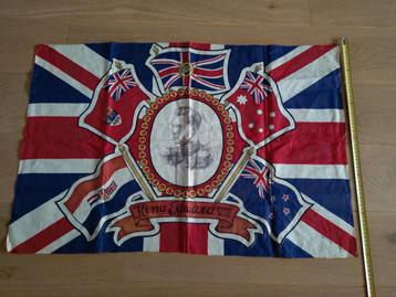 1937 Kroning Edward VIII van Engeland British made vlag  beschikbaar voor biedingen