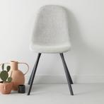 Stoelen eetkamer, blauw, stalen poten, NOUS LIVING Evan, Huis en Inrichting, Ophalen, Zo goed als nieuw, Grijs