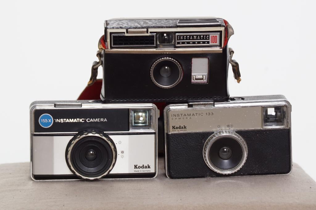 Kodak Instamatic 133, Instamatic 155X, Instamatic 100, Audio, Tv en Foto, Fotocamera's Analoog, Ophalen of Verzenden, Gebruikt