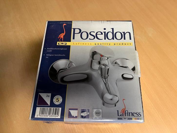 LAFINESS PISEIDEN 1 GREEPS BAD DOUCHEKRAAN  15CM CHROOM, Doe-het-zelf en Verbouw, Sanitair, Nieuw, Kraan, Chroom, Ophalen of Verzenden