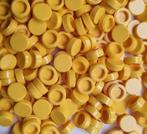 Lego 1x1 round tile, Yellow (per 100), Verzenden, Nieuw, Losse stenen, Lego